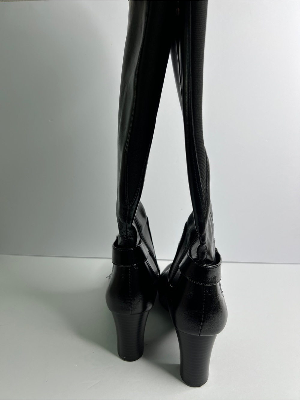 LifeStride Marta Black Knee High Riding Boots Soft System Size 10M No Box - Picture 4 of 10